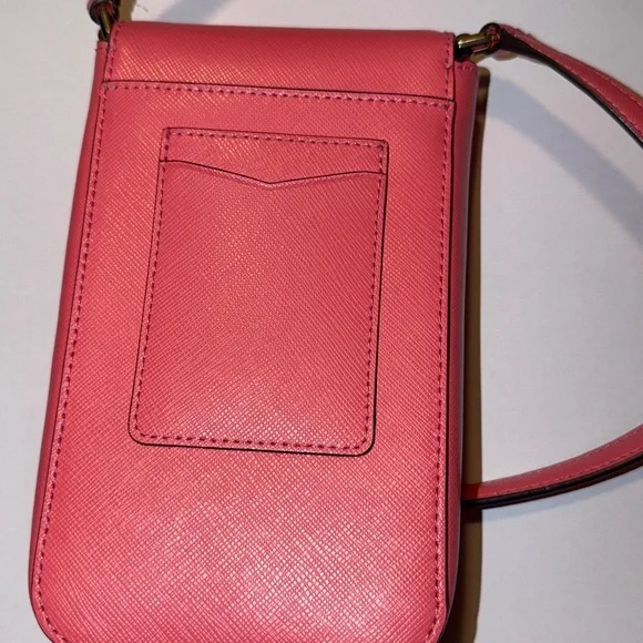 Kate Spade New York Saffiano Pink Leather Crossbody Bag EUC used 2x - Picture 5 of 7